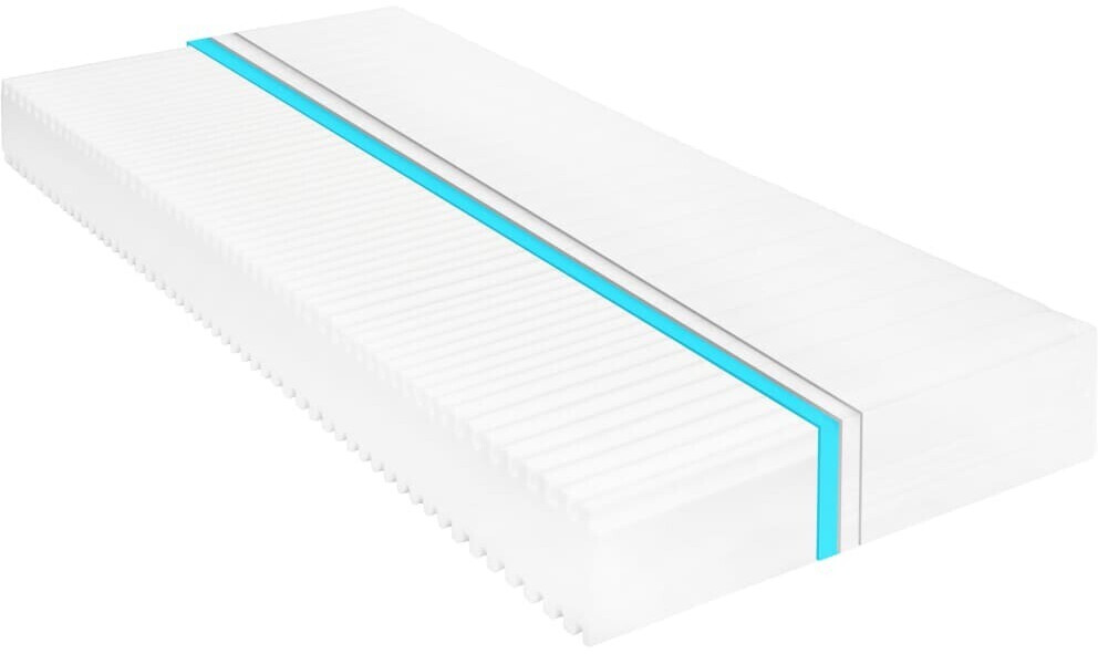 vidaXL Matelas 7 zones mousse PU 16 cm H2/H3 180 x 200 cm