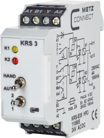 Metz Connect KRS-E08 HR3 24 V AC/DC (110665)