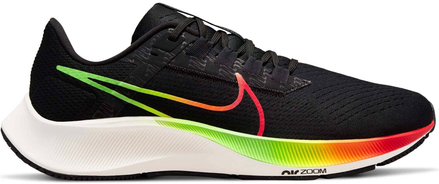 Buy Nike Air Zoom Pegasus 38 black volt green strike total orange from 100.00 Today Best Deals on idealo