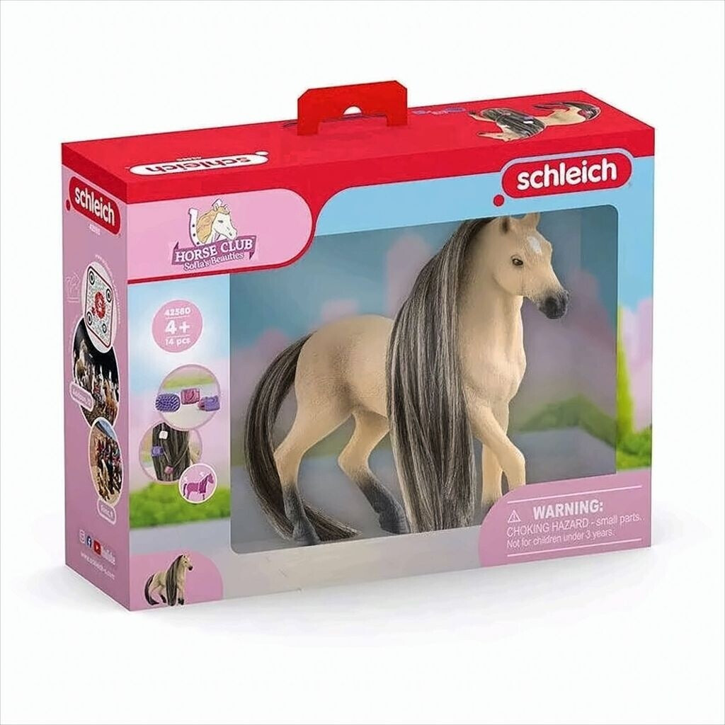 Figurine Cheval Schleich Horse Club Sofia's Beauties | Jument Quarter Horse à Crinière Brossable, 8 Pièces, Dès 4 Ans