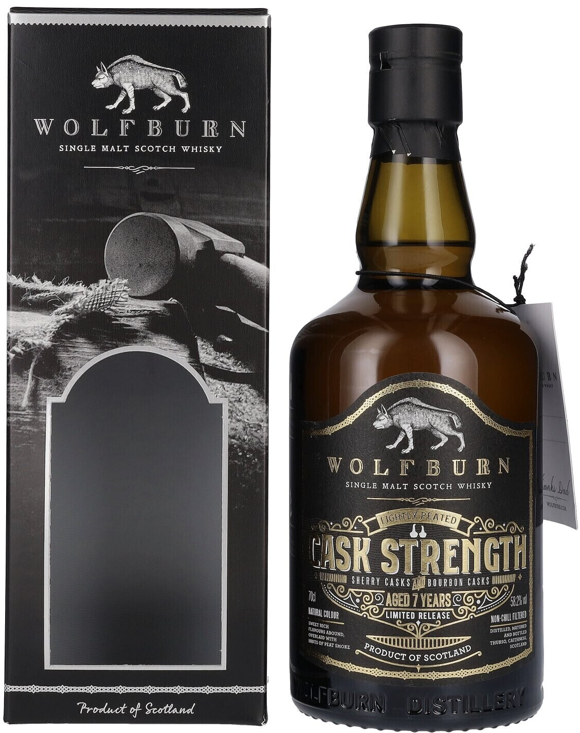 Wolfburn 7 Years Old Single Malt Cask Strength Father's Day Edition 0,7l 58,2%