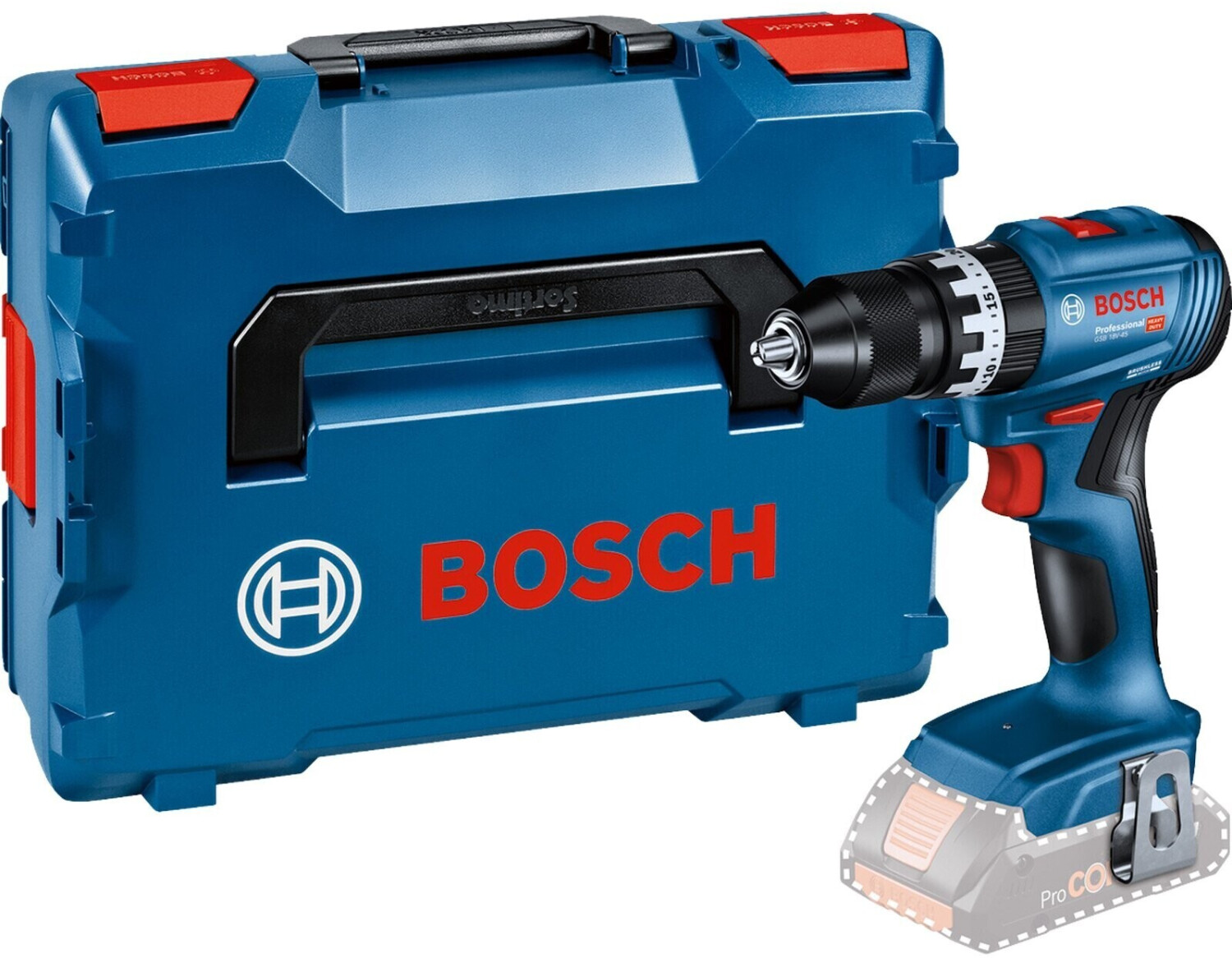 Bosch Professional GSB 18V-45 Solo + L-Boxx