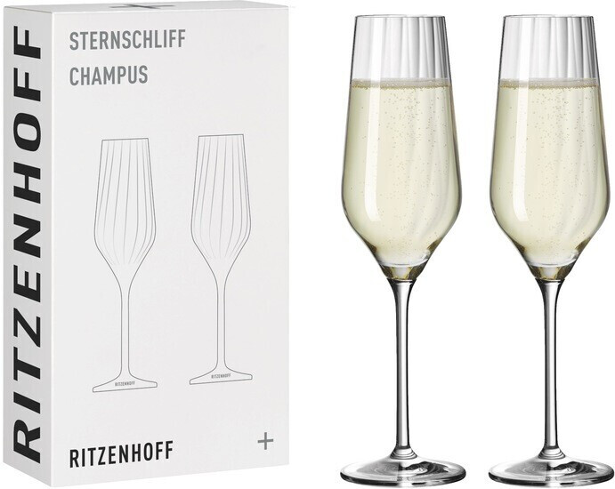 Ritzenhoff Star cut champagne glass set #2