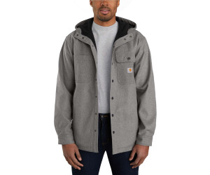 Carhartt Rain Defender Relaxed Fit Heavyweight Hooded Shirt Jac black  heather au meilleur prix sur idealo.fr