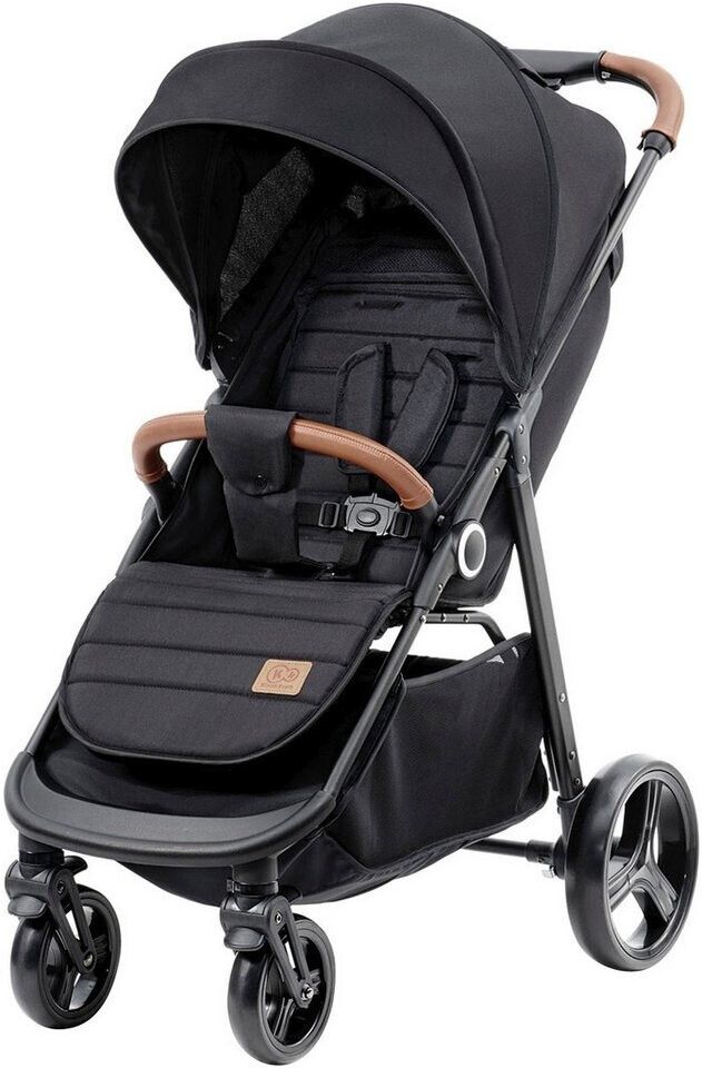 Poussette Kinderkraft GRANDE 2020 - Compacte, 4 Roues Avec Suspension, Siège Spacieux - Gris