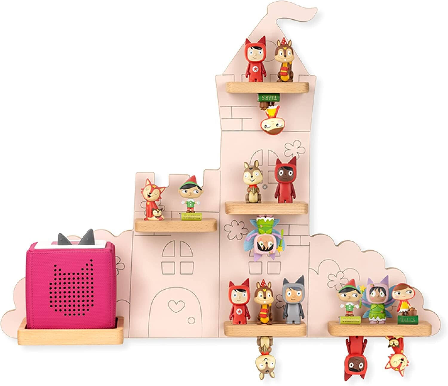 Tonies Wall shelf - In the magic castle powder pink