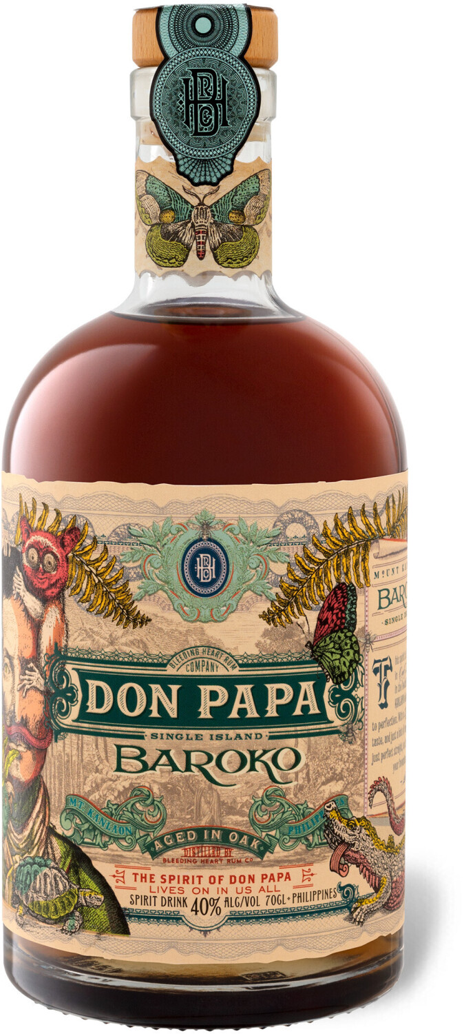 Don Papa Rum Baroko 40% ab 31,59 € (Februar 2024 Preise) | Preisvergleich  bei