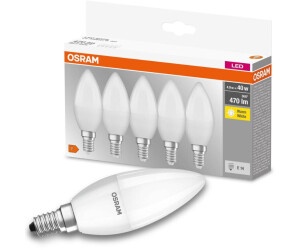 Onnodig identificatie buffet Osram LED E14 Kerze B35 4,9W/470lm 2700K 5er Pack weiß (AC31158) ab 7,89 €  | Preisvergleich bei idealo.de