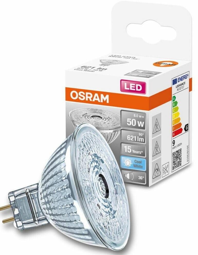 Osram LED GU5.3 Reflektor Mr16 8W/621lm 4000K 1er Pack (AC32717) ab 4,94 €