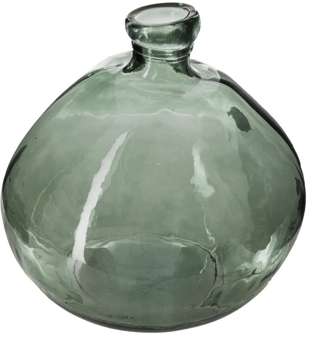 Atmosphera Vase rond en verre recyclé 33 cm vert