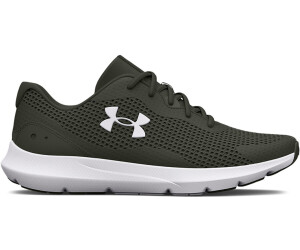 Green and white shop under armour shoes