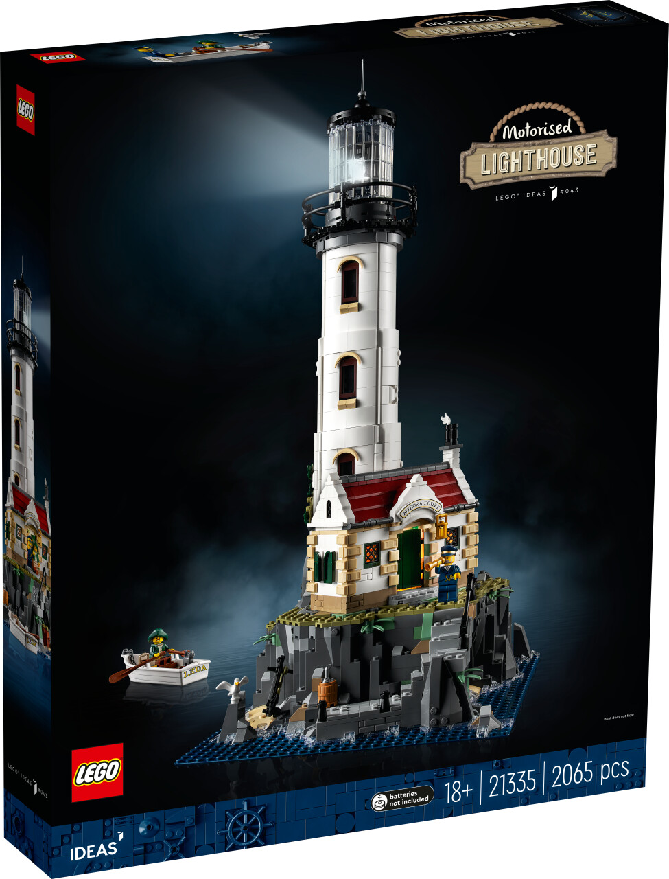 Soldes LEGO Ideas - Le phare motorisé (21335) 2024 au meilleur