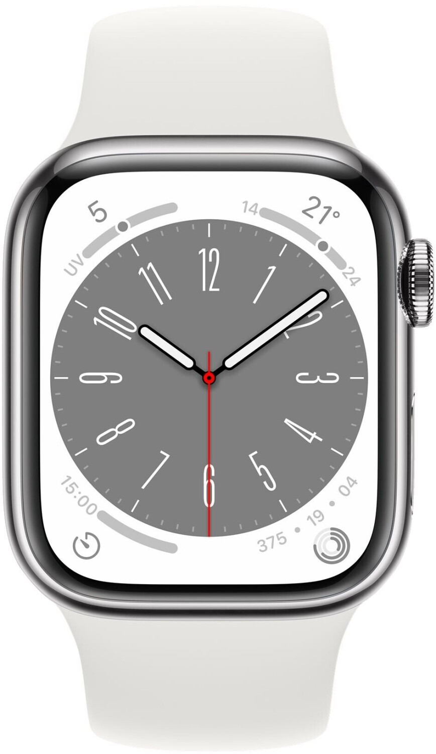 Apple Watch Series 8 4G 41 mm acero inoxidable plateado correa
