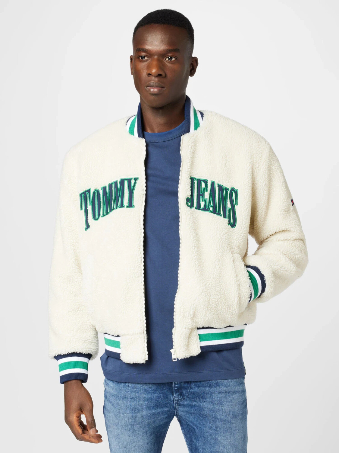 Tommy Hilfiger College Embroidery Sherpa Baseball Jacket (DM0DM15120) white ab 115,99 | Preisvergleich bei idealo.de