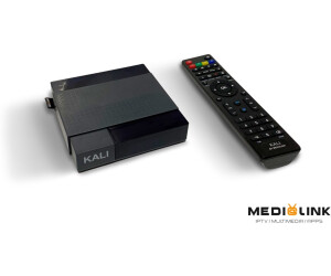 Kali Box by Medi@link Original & M@tec 4K Set TOP Box Multimedia Player Internet TV Receiver # 4K UHD 2160 FPS HDMI 2.0# HEVC H.256 Unterstützung # Smart TV Online 2 HDMI Kabel. 