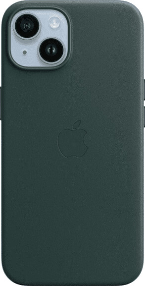 Apple Leather Case with MagSafe (iPhone 14) Forest Green