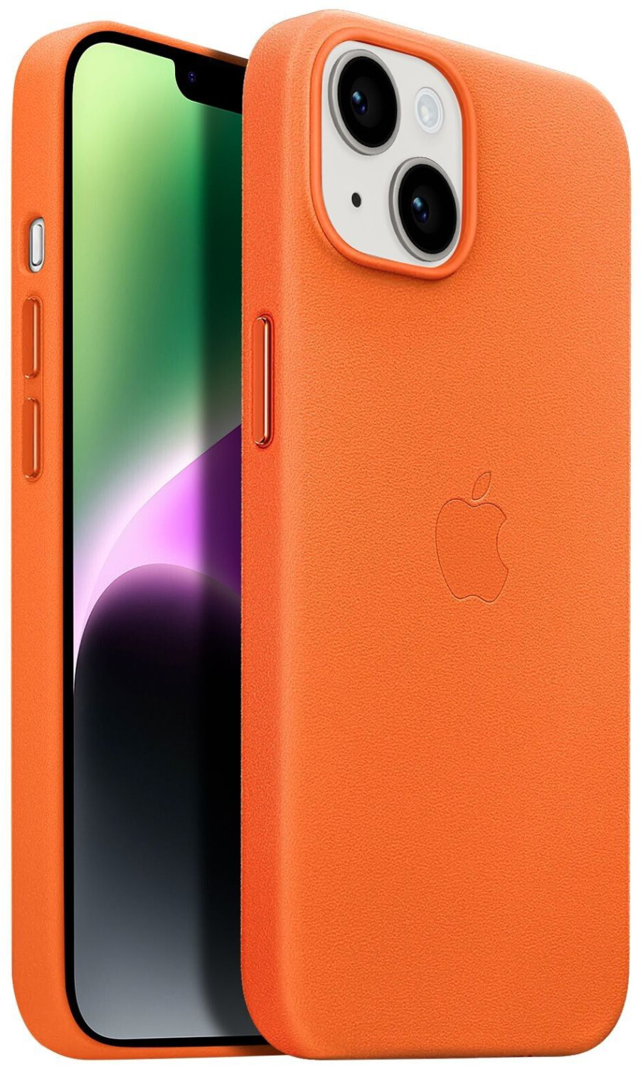 Apple Leather Case with MagSafe (iPhone 14) Orange