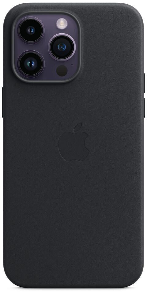 Apple Leather Case with MagSafe (iPhone 14 Pro Max) Midnight
