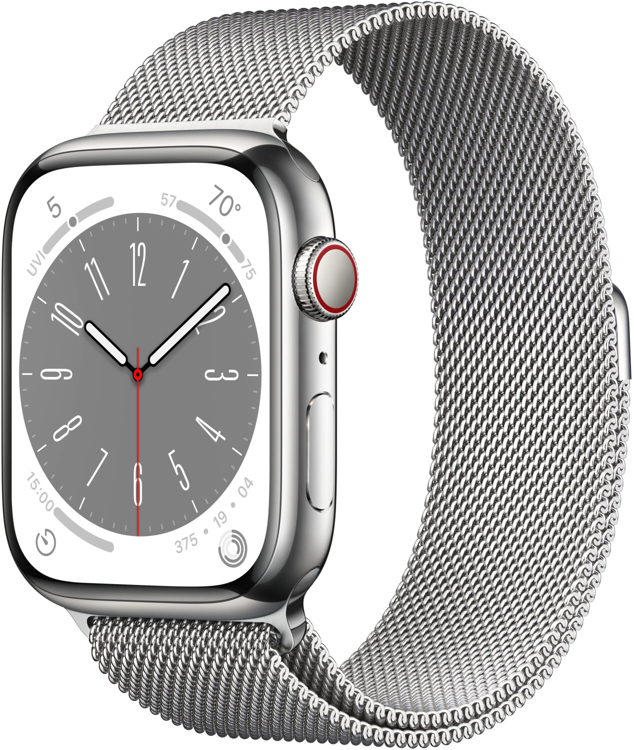 Apple Watch Series 8 4G 45mm Edelstahl silber Milanaise silber ab 595,04 €  (Februar 2024 Preise) | Preisvergleich bei