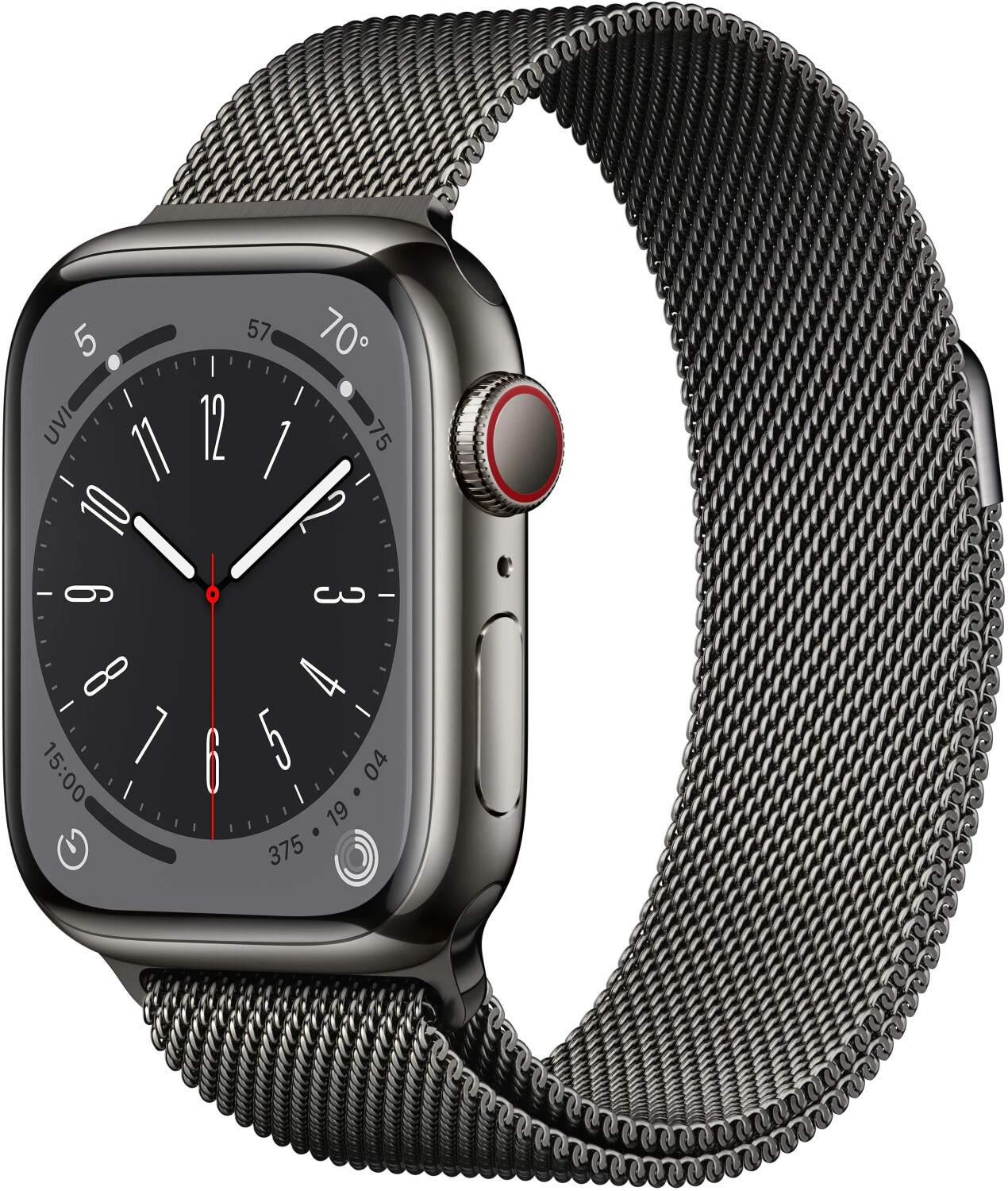 Apple Watch Series 8 4G (Februar Graphit Edelstahl Preise) | Preisvergleich Milanaise 2024 bei 41mm Graphit ab € 474,90