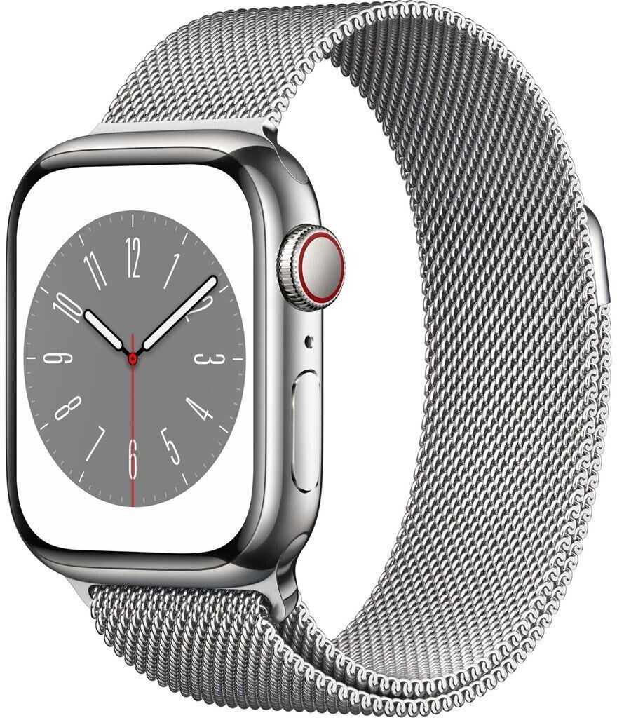 Apple Watch Series 8 4G 41mm Edelstahl silber Milanaise silber ab 841 19 Preisvergleich bei idealo
