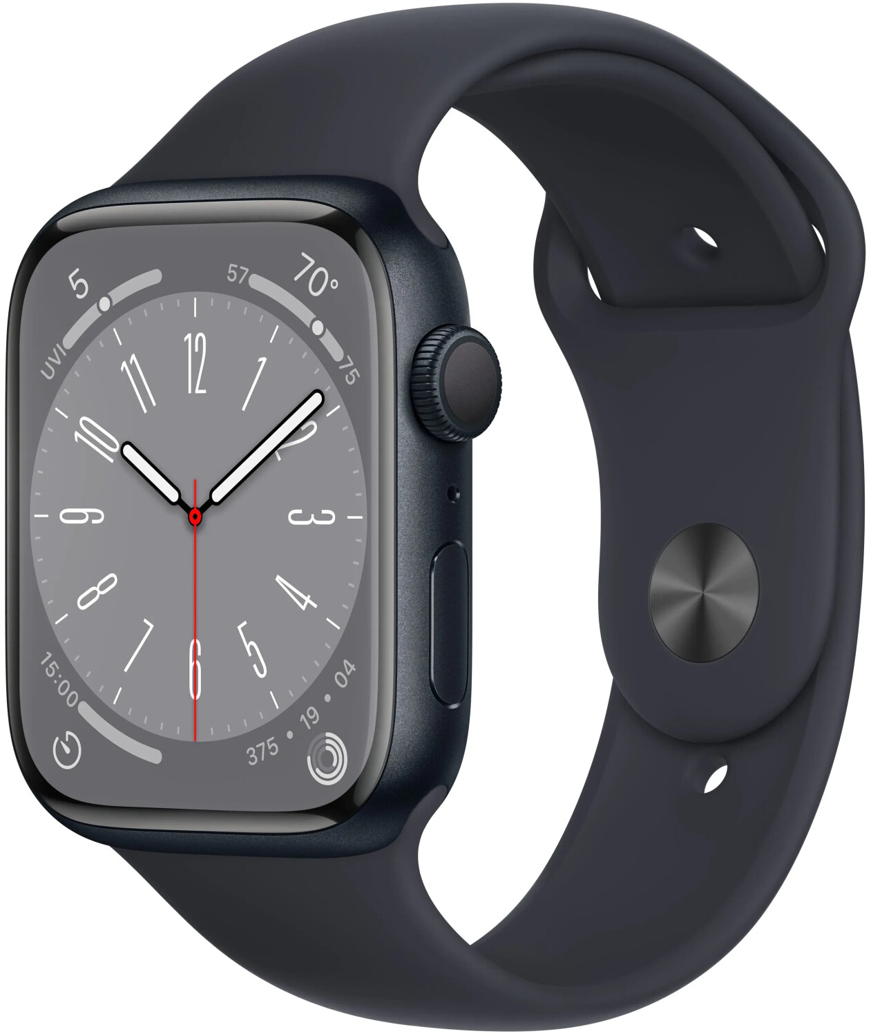 Apple Watch Series 8 GPS 45mm Cassa in alluminio mezzanotte con Cinturino Sport mezzanotte