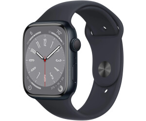 Apple Watch Series 8 GPS 45mm Aluminium Mitternacht Sportarmband 