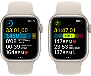 Buy Apple Watch Series 8 GPS 41mm Starlight Aluminium Sport Band