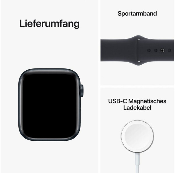 Apple Watch SE 2022 GPS 44mm Mitternacht Sportarmband Mitternacht, Bild 4