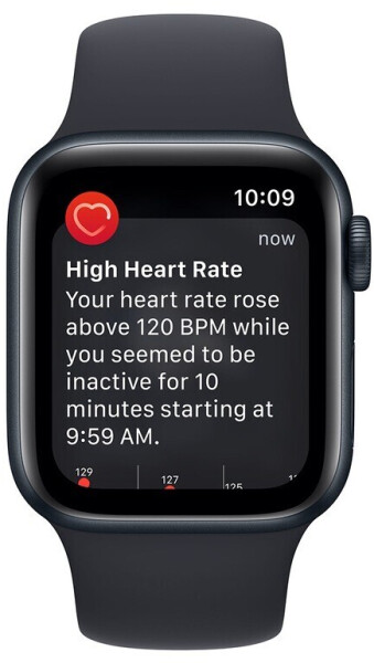Apple Watch SE 2022 GPS 44mm Mitternacht Sportarmband Mitternacht, Bild 6