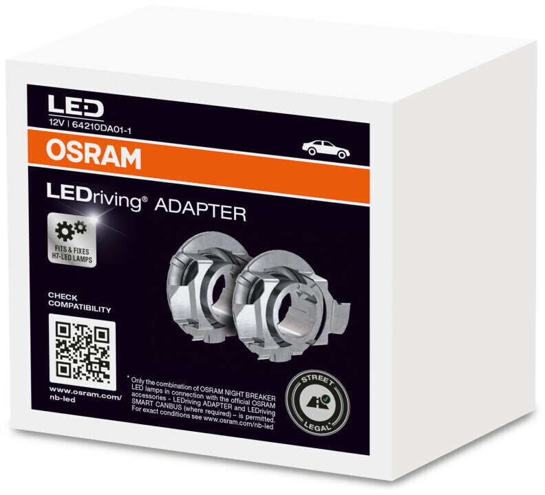 OSRAM Adaptateur pour LED H7 Night Breaker 64210DA01-1 Type de