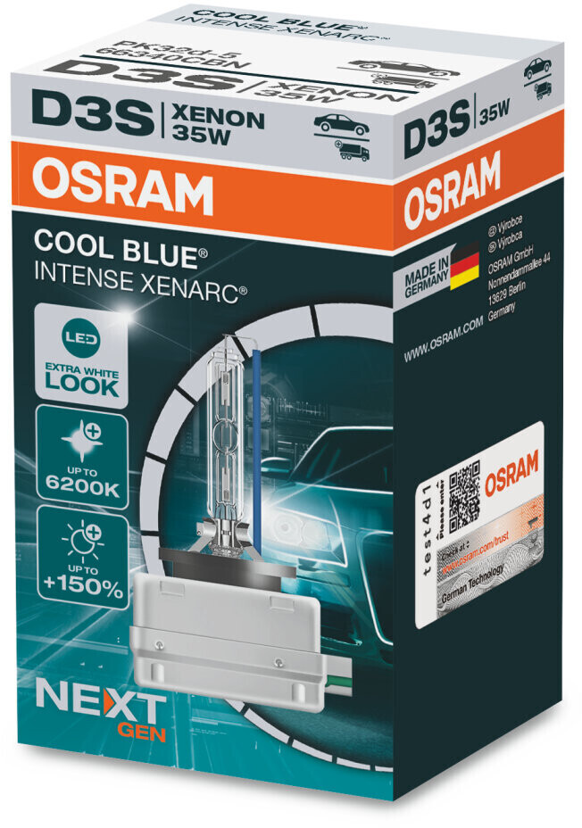 Osram Xenarc Cool Blue Intense D3S (66340CBN) a € 154,35 (oggi)
