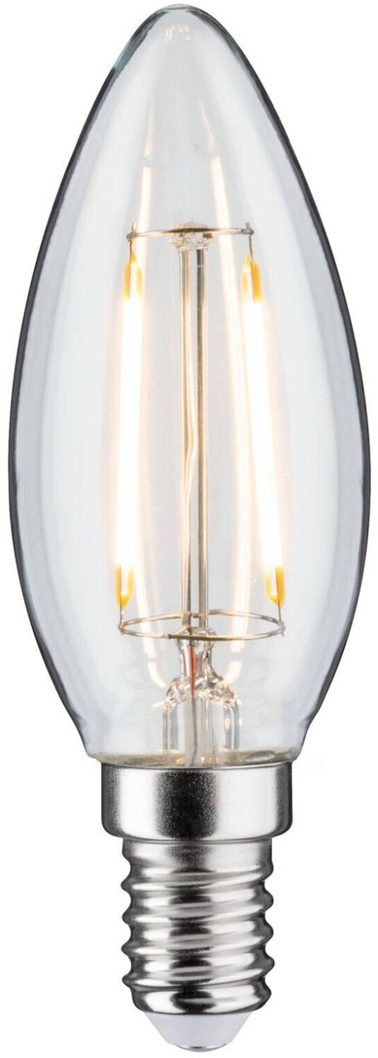 Paulmann LED Plug & Shine Preisvergleich Klarglas dimmbar E14 | 24V Kerzenform DC 2W (330028741) ab 3,78 € Filament bei 3000K
