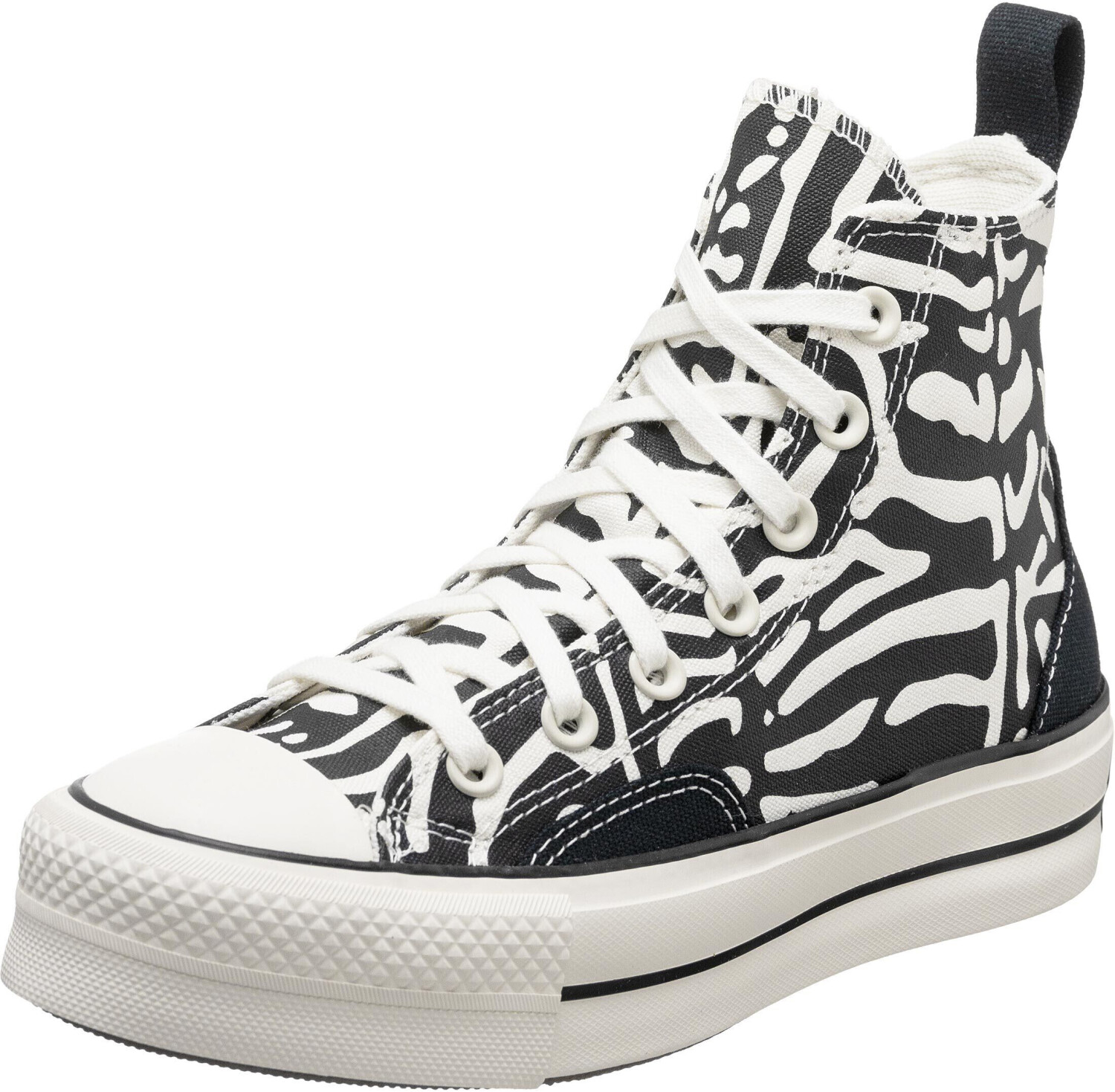 Baskets Femme All Stars Lift Hi 570452 Egret White Black