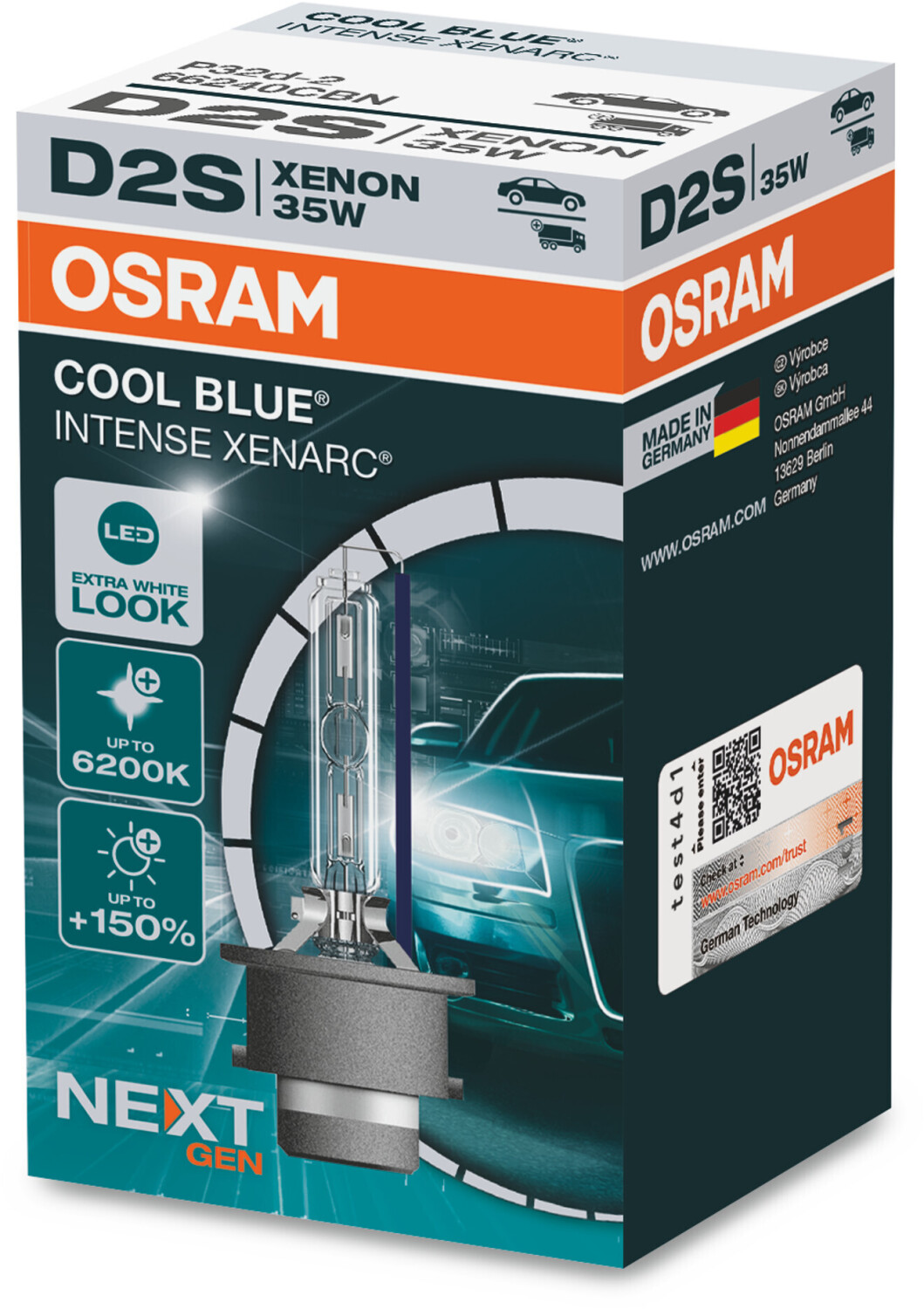 Osram Xenarc Cool Blue Intense D2S (66240CBN)