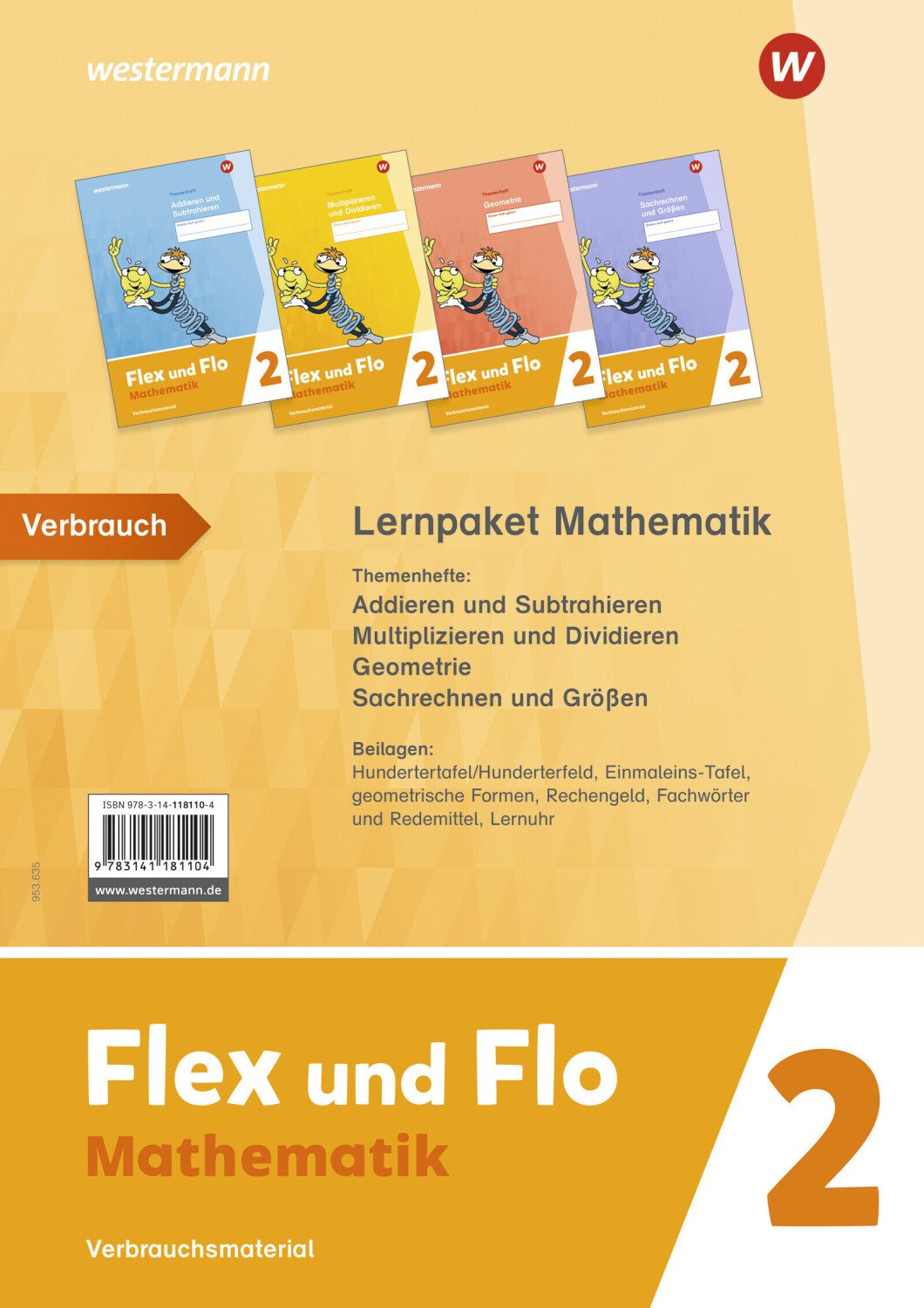 Flex und Flo 2. Paket Mathematik: Verbrauchsmaterial Ausgabe 2021
