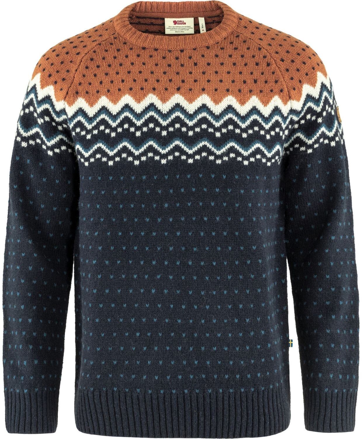 Fjällräven Övik Knit Sweater dark navy/terracotta brown (81829-555-243)