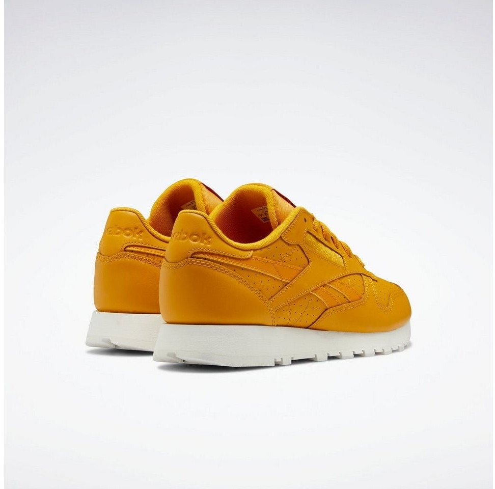 Reebok yellow classic leather mu trainers hot sale