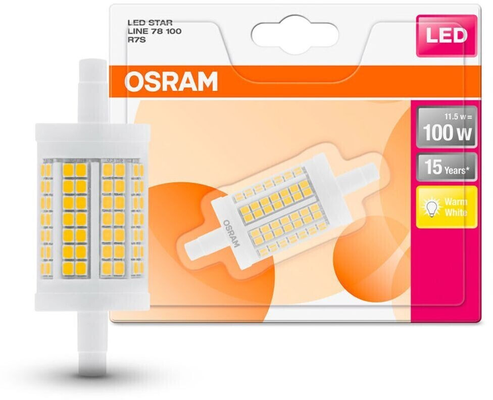 Osram LED Line 78 12W(100)/2700K R7S Warm White a € 14,56 (oggi)