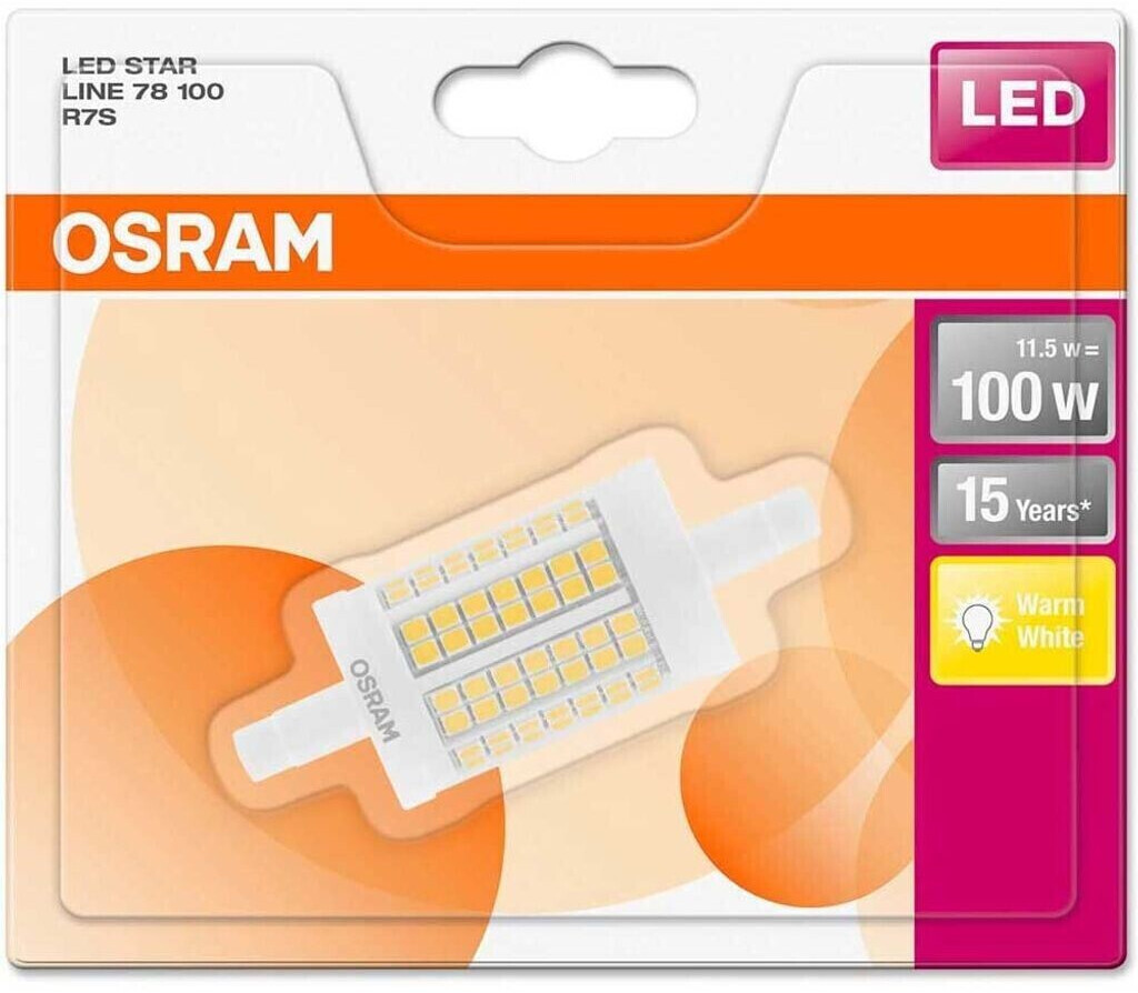 Osram LED Line 78 12W(100)/2700K R7S Warm White a € 14,56 (oggi)