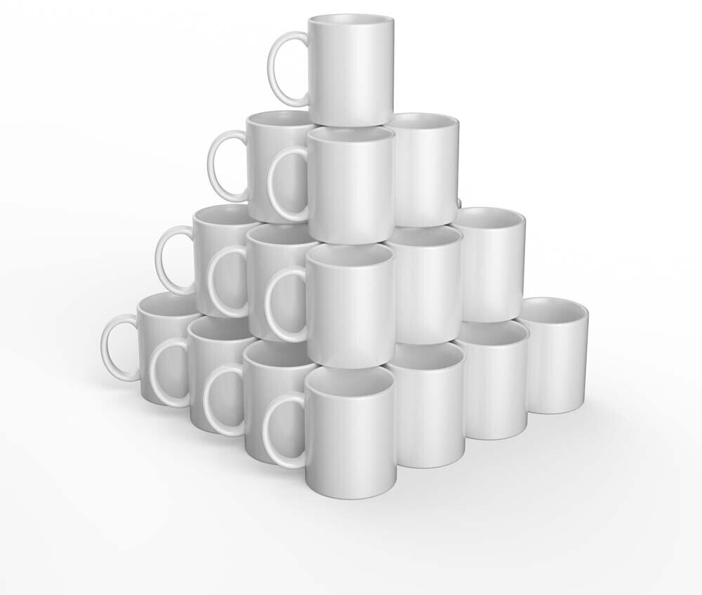 Cricut Coffee mug Ceramic Mug Blank 2008943, ceramic, white, 340ml, 36 pieces