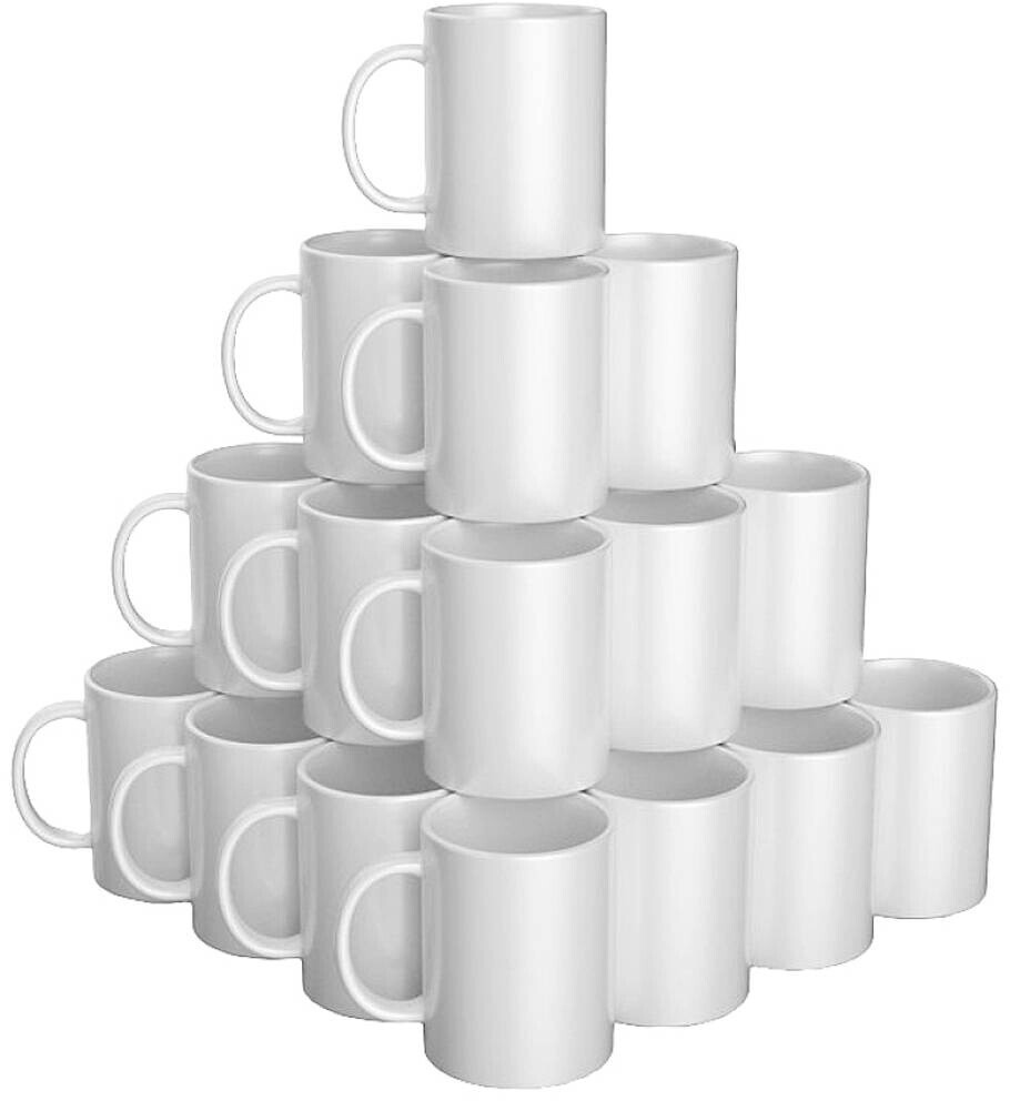 Cricut Coffee mug Ceramic Mug Blank 2008945, ceramic, white, 425ml, 36 pieces