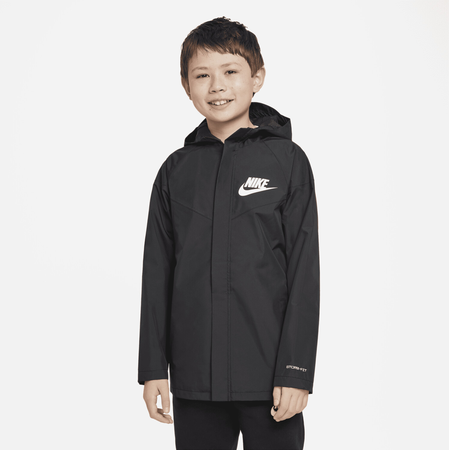 Black nike coat boys shop