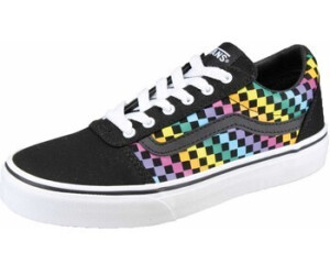 Kids rainbow 2025 checkerboard vans