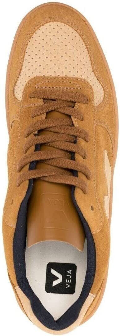 Veja v10 suede store camel