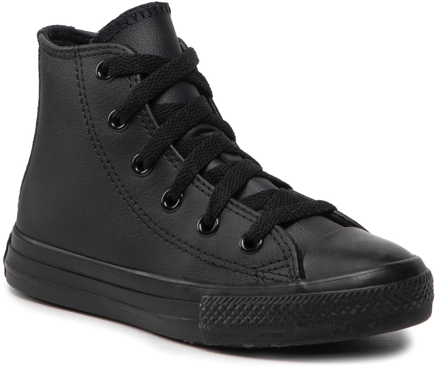 Chuck taylor all black leather deals