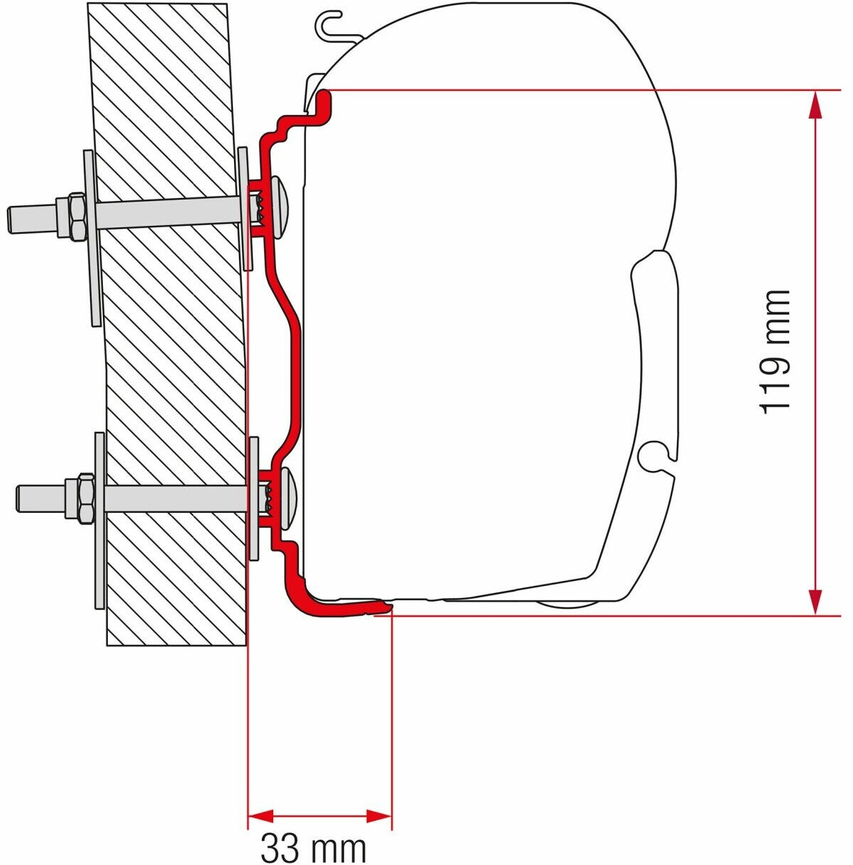 Fiamma F45 Adapter Kit für Hymer ab 2016