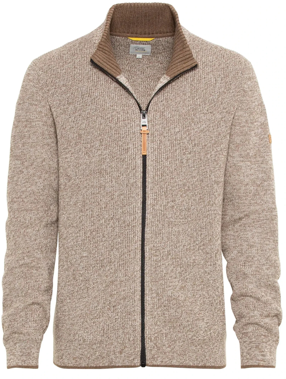 Camel Active Herren Strickjacke Mit Reißverschluss - Dreifarbige Mouline Jacke Regular Fit