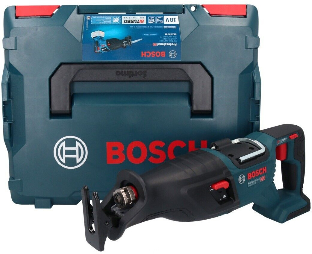 Bosch Professional 18V System scie sabre sans-fil GSA 18V-32 (profondeur de  coupe de 230 mm dans le bois, avec 1 lame, sans batterie ni chargeur, dans