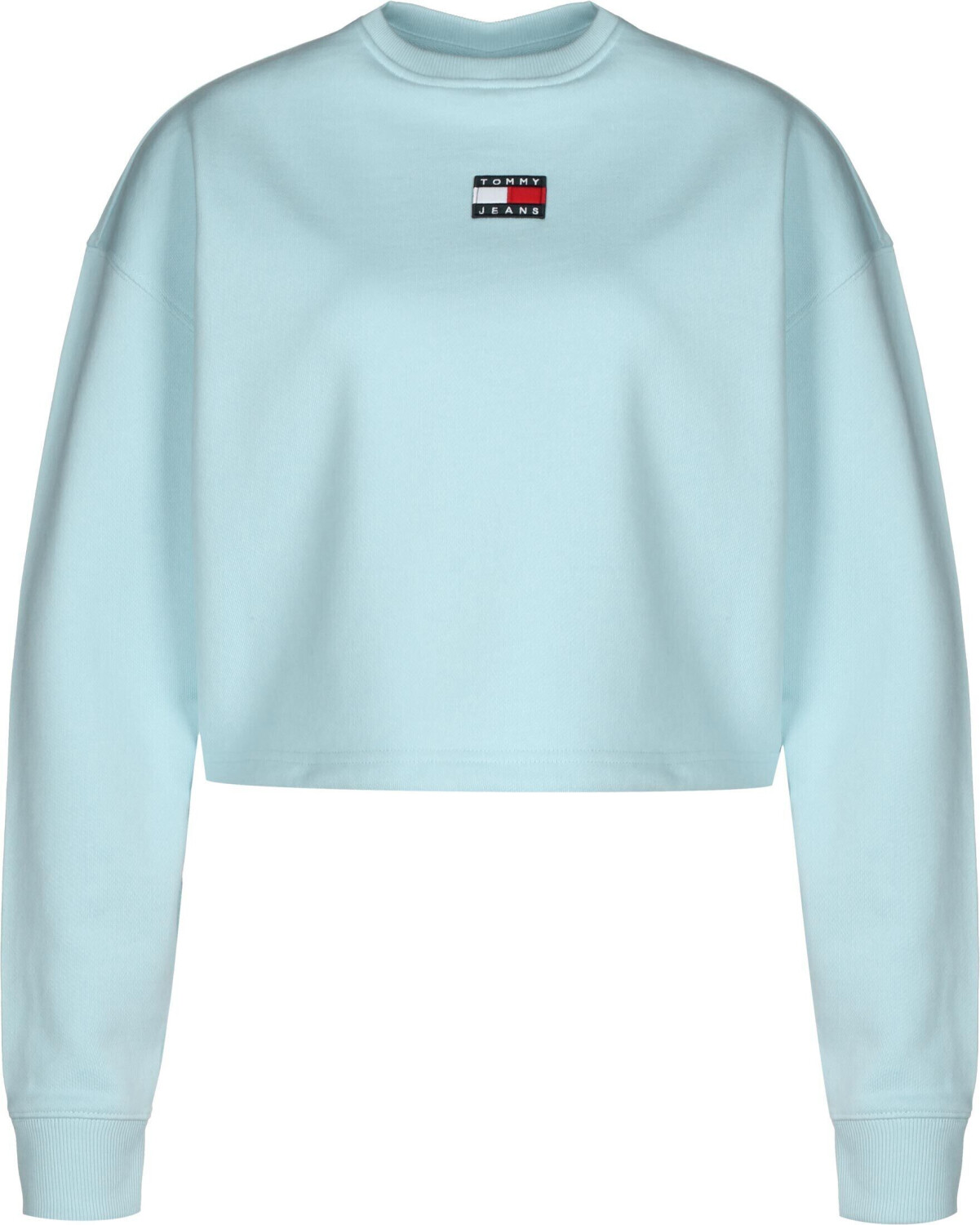 Tommy Hilfiger Badge Cropped Drawstring Sweatshirt (DW0DW12722) chambray sky